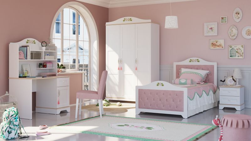 Almila Kinderzimmer komplett Set Bianca 120x200