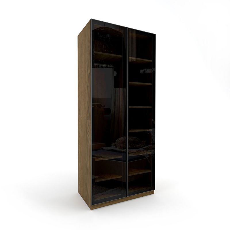 Almila Kleiderschrank Legend 2-trig mit Glastren