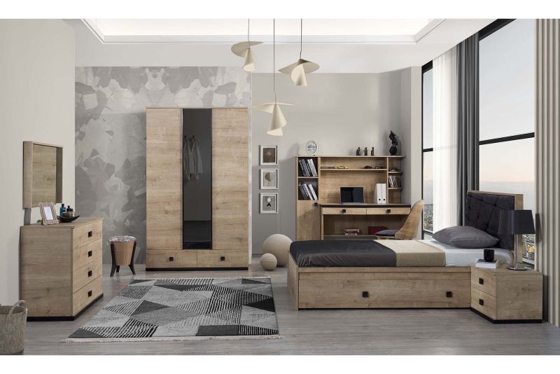 Home Way Jugendzimmer Komplett Set Brown