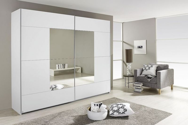 Schwebetrenschrank CRATO Breite 261 cm alpinweiss