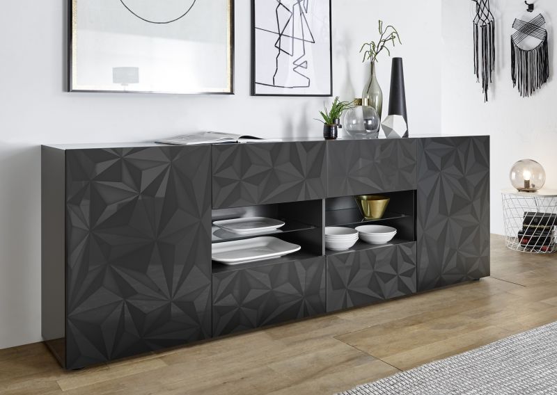 Sideboard mit Schubksten Zamu Anthrazit