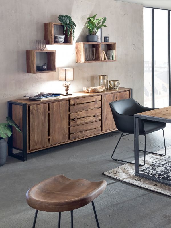 Sit Live Edge Sideboard Akazienholz massiv