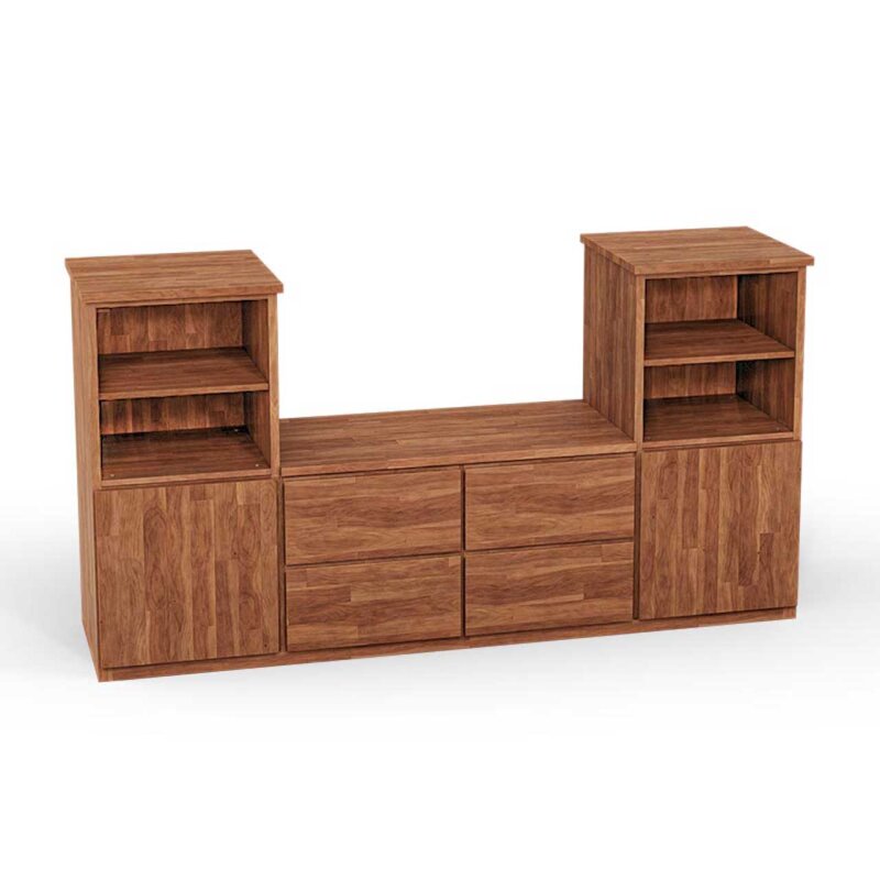 SQUARE Massivholz Regalwrfel-Set Aachen TV-Schrank - Erle 32 cm unter SQUARE Wrfelregal SETS > SQUARE Massivholz TV-Mbel