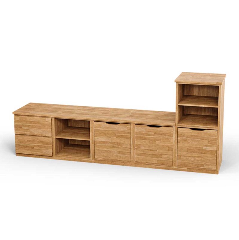 SQUARE Massivholz Regalwrfel-Set Gttingen TV-Sideboard - Buche 40 cm Rechts-Anschlag unter SQUARE Wrfelregal SETS > SQUARE Massivholz TV-Mbel