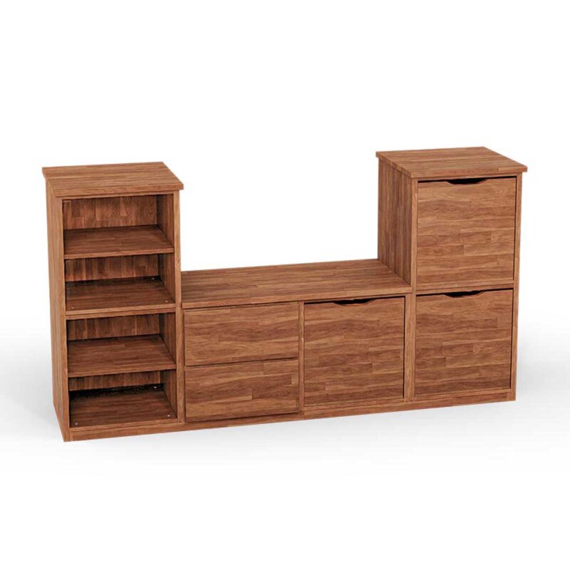 SQUARE Massivholz Regalwrfel-Set Graz TV-Schrank - Erle 40 cm unter SQUARE Wrfelregal SETS > SQUARE Massivholz TV-Mbel