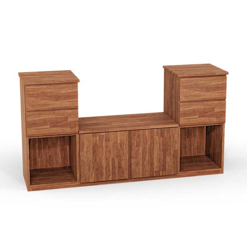 SQUARE Massivholz Regalwrfel-Set Linz TV-Schrank - Erle 32 cm unter SQUARE Wrfelregal SETS > SQUARE Massivholz TV-Mbel